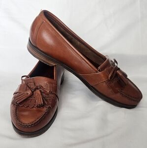 Johnston & Murphy Optima Brown Leather Tassel Loafers Men’s 10.5 C/A Narrow